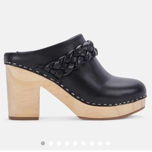 Dolce Vita black braided clog